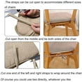 thumbnail image 5 of Non-Slip D-Shaped Memory Foam Seat Cushions 16x15in, 2in Thick | Kitchen Dining Chair Pads with Silicone Bottom & Ties | Removable Cover, 5 of 6