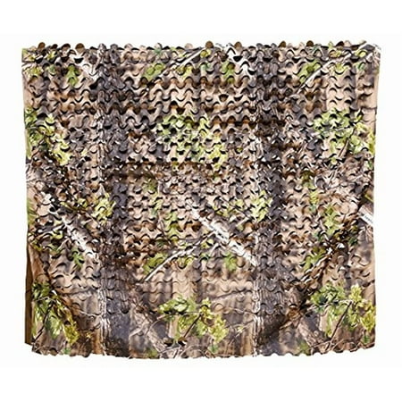 Auscamotek Turkey Blinds Material Durable Camo Netting Camouflage Net for Hunting Gear Ground Portable Blind Stree Stand Chair Green 5×10 Feet