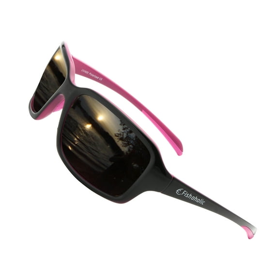 Fishoholic Women's Polarized Fishing Sunlgasses for Women UV400 Sun Protection Outdoor Sport Sunglasses for Golfing Kayaking Boating (wm-GB-MB-pink)