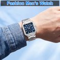 thumbnail image 2 of SKMEI Men Watches Analog Quartz Stainless Steel Watches for Men Waterproof Luminous Date Classic Men Wrist Watch, 2 of 7