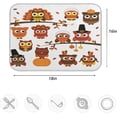 thumbnail image 3 of GZHJMY Cute Cartoon Owl Turkey Thanksgiving Day 16 x 18 Inches Absorbent Dish Drying Mat Microfiber Kitchen Countertop Table Protector Multi-Purpose Counter Rack Sink Drainer Pad, 3 of 6