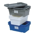thumbnail image 2 of Quantum Storage Systems TUB2516-8BL Cross Stack Part Organizer Blue Bins 26" L x 16" W x 9" H 6 Pack, 2 of 2
