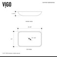 thumbnail image 3 of VIGO Glass Rectangular Vessel Bathroom Sink in Titanium Gray with Duris Faucet and Pop-Up Drain in Matte Black, 3 of 11