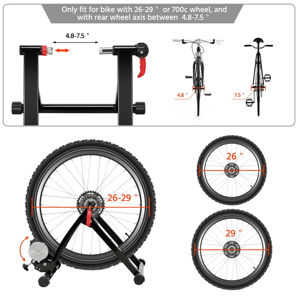 Bike trainer on sale rear wheel
