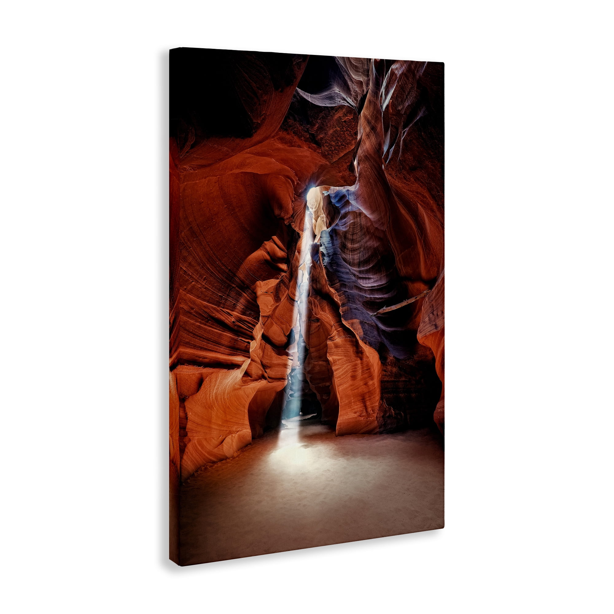 Stupell Industries Looming Cliff Cave Landscape & Nature Photography Wrapped Canvas Art Print Wall Art, 16 x 24
