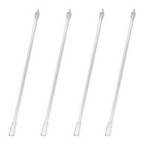 AFQH 4pcs 12Inch Acrylic Venetian Blinds Rotating Rod Hook Handle Blind Operating Rod