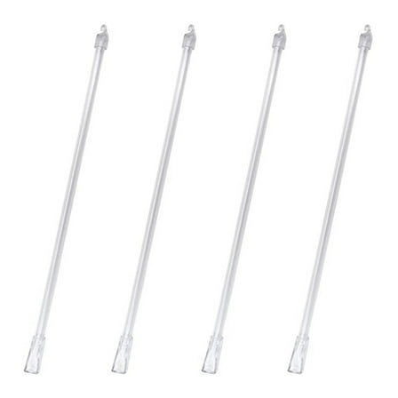 AFQH 4pcs 12Inch Acrylic Venetian Blinds Rotating Rod Hook Handle Blind Operating Rod