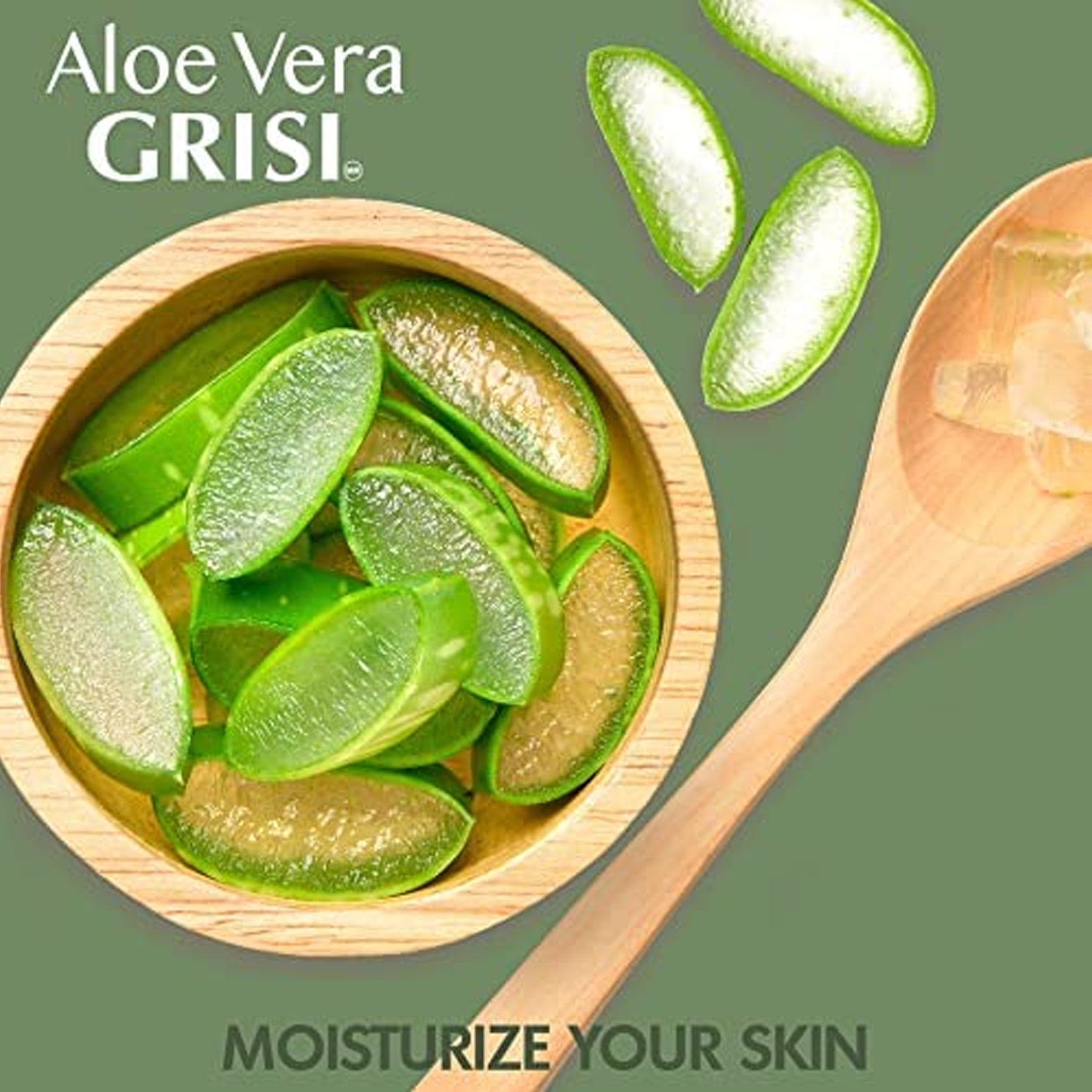 (4 pack) Grisi Aloe Vera Face Cream Moisturizer for All Skin Types, Soothing and Regenerating, 3.8 oz Jar