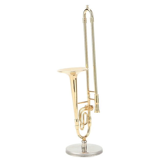 Modelo De Trombón Musical En Miniatura, Modelo De Instrumento Musical, Regalos Musicales, Adornos De Decoración Para El Hogar