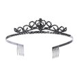 thumbnail image 1 of Wedding Bridal Rhinestone Hair Barrettes / Hair Comb / Hair Clip / Hair Loop (Black), 1 of 3