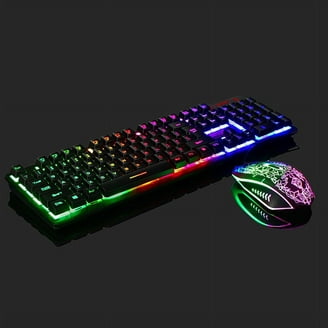 ZIYOULANG Wireless Gaming Keyboard and Mouse Set, 87 Key RGB