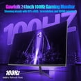 thumbnail image 3 of ReHisk 24" 1080p Curved gaming monitor , Kit with HDMI & DisplayPort, Black, RE-24C100hzCurved, New 1 Pack, 3 of 13