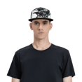 thumbnail image 5 of Hirioo Abstract Eagle Ink for Baseball Cap Men Cap Flat Brim for Men Women Teens Adjustable Baseball Cap, 5 of 7