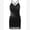 Black, variant on IBTOM CASTLE Floral Rhinestone Fringe Tassel Latin Dance Dress for Girls 1920s Fapper Dress Kids V Neck Cross Back Ballroom Dance Outfit 5-6 Years Sky Blue