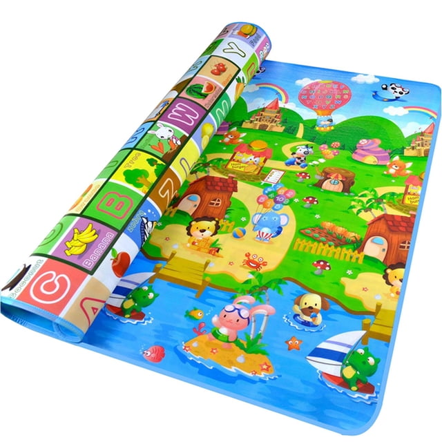 Tapete de juegos para bebés Zulema Granja ABC impermeable y plegable