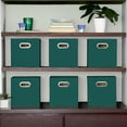 thumbnail image 3 of Juego de 6 cubos Storage Cube Bins Household Essentials, color verde, 3 of 5