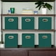 thumbnail image 3 of Juego de 6 cubos Storage Cube Bins Household Essentials, color verde, 3 of 5