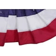 thumbnail image 5 of FRF USA Pleated Fan Bunting Flag - 3x6ft Oxford Nylon America Half Fan Set - US Patriotic Stars & Stripes Canvas Header Brass Grommets, 5 of 8