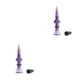 thumbnail image 1 of Greeniant Válvula de neumático Pieza reemplazada Accesorios para ciclismo Núcleo de rueda Accesorios para ciclismo Diseño desmontable Pieza Violeta 2piezas, 1 of 6