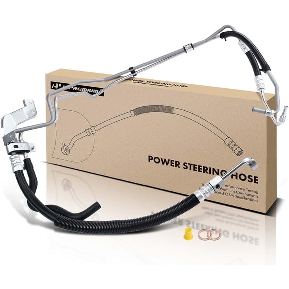 A-Premium Power Steering Pressure & Return Hoses Line Assembly Compatible with Nissan Frontier 2001-2004, Xterra 2001-2004, 3.3L, Pump to Rack/Gear to Reservoir/Cooler