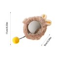 thumbnail image 3 of Grey Interactive Cat Toy Ball with Plush Cover - USB Rechargeable Automatic Pet Toy, 3 Speed Modes, Motion Activated, Can Be Used with Cat Play Mat with Holes, Includes Ball & Cable, 3 of 7