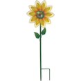 thumbnail image 1 of Metal Sunflower Windmill Flower Wind Spinner with Ground Stake Vertical Sculpture Stake Wind Spinner for Outside, 1 of 7