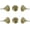 Golden Bonn, variant on Set of 6 Black Bologna Cabinet Knobs by Perilla Home