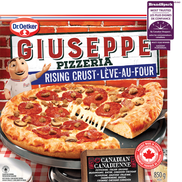 Dr. Oetker Giuseppe Pizzeria pizza lève-au-four Canadienne 740 g