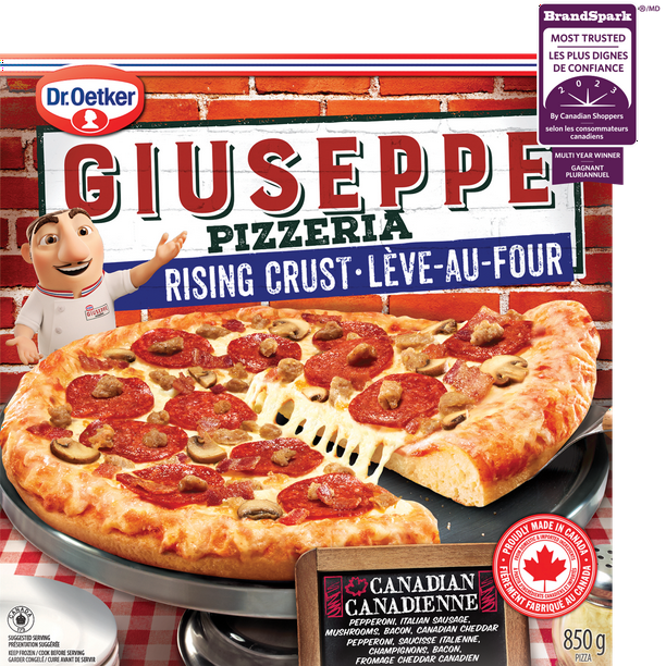 Dr. Oetker Giuseppe Pizzeria pizza lève-au-four Canadienne 740 g
