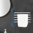 thumbnail image 2 of Toallero con ventosa | Organizador de baño y cocina adhesivo fuerte | Toallero de papel de plástico sin taladro | 12,5 x 11,2 pulgadas | Verde Blanco | 1 pieza | Almacenamiento que ahorra espacio, 2 of 7