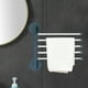thumbnail image 2 of Toallero con ventosa de gran succión | Soporte para rollo de papel higiénico de plástico ABS | Organizador verde para baño y cocina | 32 x 28,5 x 2 cm | Instalación sin taladro | Juego de 1 pieza, 2 of 7