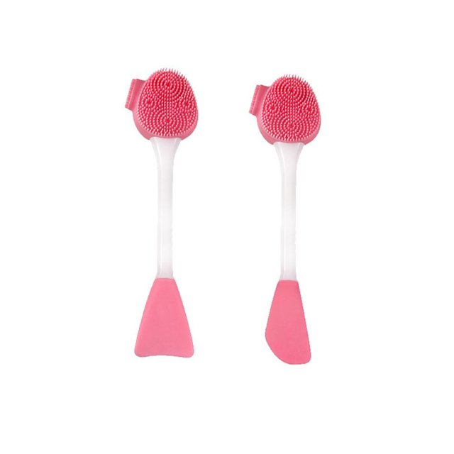 Cepillo Limpiador Facial Cepillo De Masaje Exfoliante Facial De Silicona Limpiador Facial De Doble Cabeza 2 Uds Monstrate CE008676-02