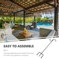 thumbnail image 3 of SKISUNO Soporte Shepherd Hook De Hierro Negro Para Colgar Luces Solares Y Plantas En Jardín, 3 of 8