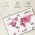 thumbnail image 6 of Elephant Stock Places She Will Go World Map Wall Art - Horizontal Canvas Wall Art - Living Room Wall Decor - Hobbies And Lifestyle Canvas - Pink And White Decor - 12" x 8", 6 of 8