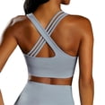 thumbnail image 2 of Sports Bras for Women, High Support Criss-Cross Back Padded Strappy Workout Yoga Bra with Removable Cups, 2 of 8