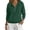 Dark Green, variant on Womens Raglan Hoodies Half Zip Up Drawstring Long Sleeve Sweatshirts Fall Loose Casual Hooded Sweatshirts with Pocket, 2XL