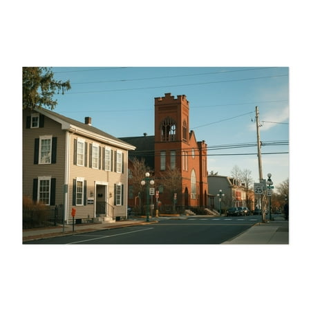 St Paul's United Methodist Church, Lewisburg - Lewisburg Pennsylvania Photography Architecture Church Cityscape Street Photography Scenic Unframed Wall Art Print 4 x 6 inches