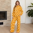 thumbnail image 4 of Yuyamidu Women's Tracksuits Matching Sweatsuit Yellow Polka Dot Loungewear Lounge Sets 2 Piece Outfits Drawstring Pullover Sweatshirt Wide Leg Sweatpants with Pocket Yoga Golf Sport Tops Bottoms Set, 4 of 7