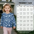 thumbnail image 7 of DISNIMO Flower Printed Pullover for Toddler Girl Crewneck Sweatshirt Long Sleeve T-Shirts Fall Winter Hoodies 1-2 Years, 7 of 7