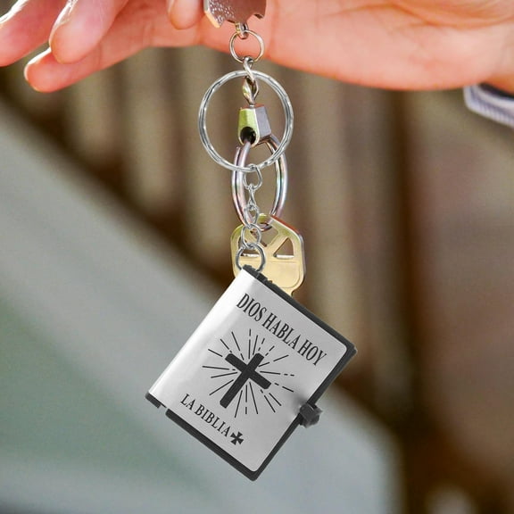 MLINS  12 Pcs Church Souvenir Present Religious Baptism Mini Bible Keychain Nurse