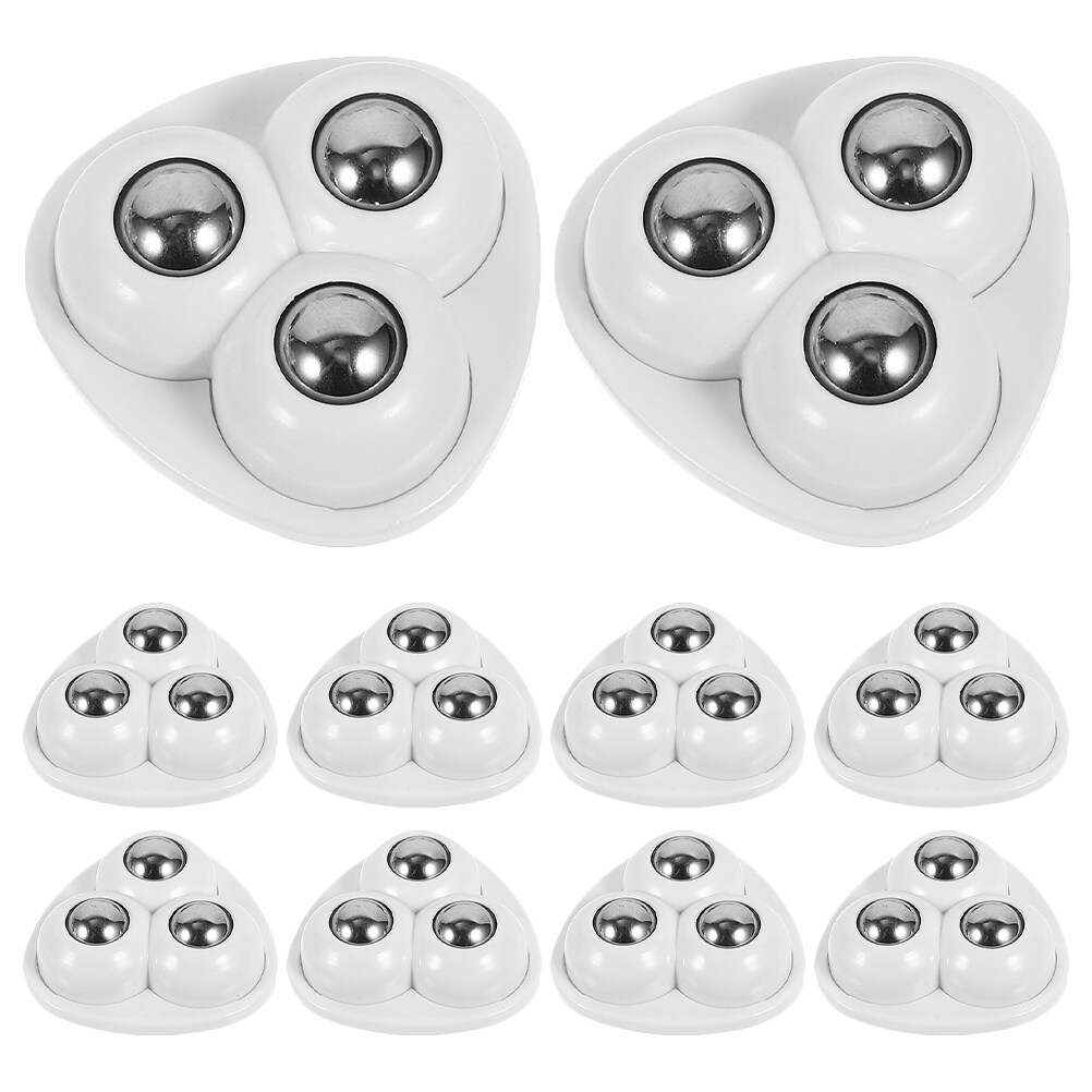 16pcs Small Wheels Pasted Caster Wheels 360 Degree Pulley Wheel Furniture Movable Caster Wheels