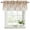 Burnt Orange, variant on 2 Pack Brown Orange Eucalyptus Valances for Windows Bedroom Living Room Window Treatments, Farmhouse Weeping Leaves Linen Rod Pocket Valance Drapes Short Kitchen Curtains Over Sink 42"x12"