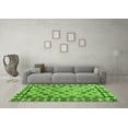 thumbnail image 3 of Ahgly Company Indoor Rectangle Abstract Green Modern Area Rugs, 7' x 9', 3 of 4