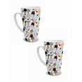 thumbnail image 1 of Duo de tazas de cerámica 502 ml diseño cute de gatos, 1 of 7