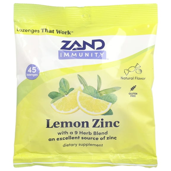 Zand Lemon Zinc 45 Lozenge