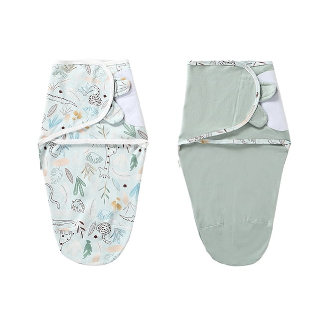 Mantas 2 uds. Manta envolvente para bebé recién nacido, manta de muselina transpirable para bebé, manta de recepción agradable para la piel para bebés de 0 a 3 meses, talla S Abanopi Mantas
