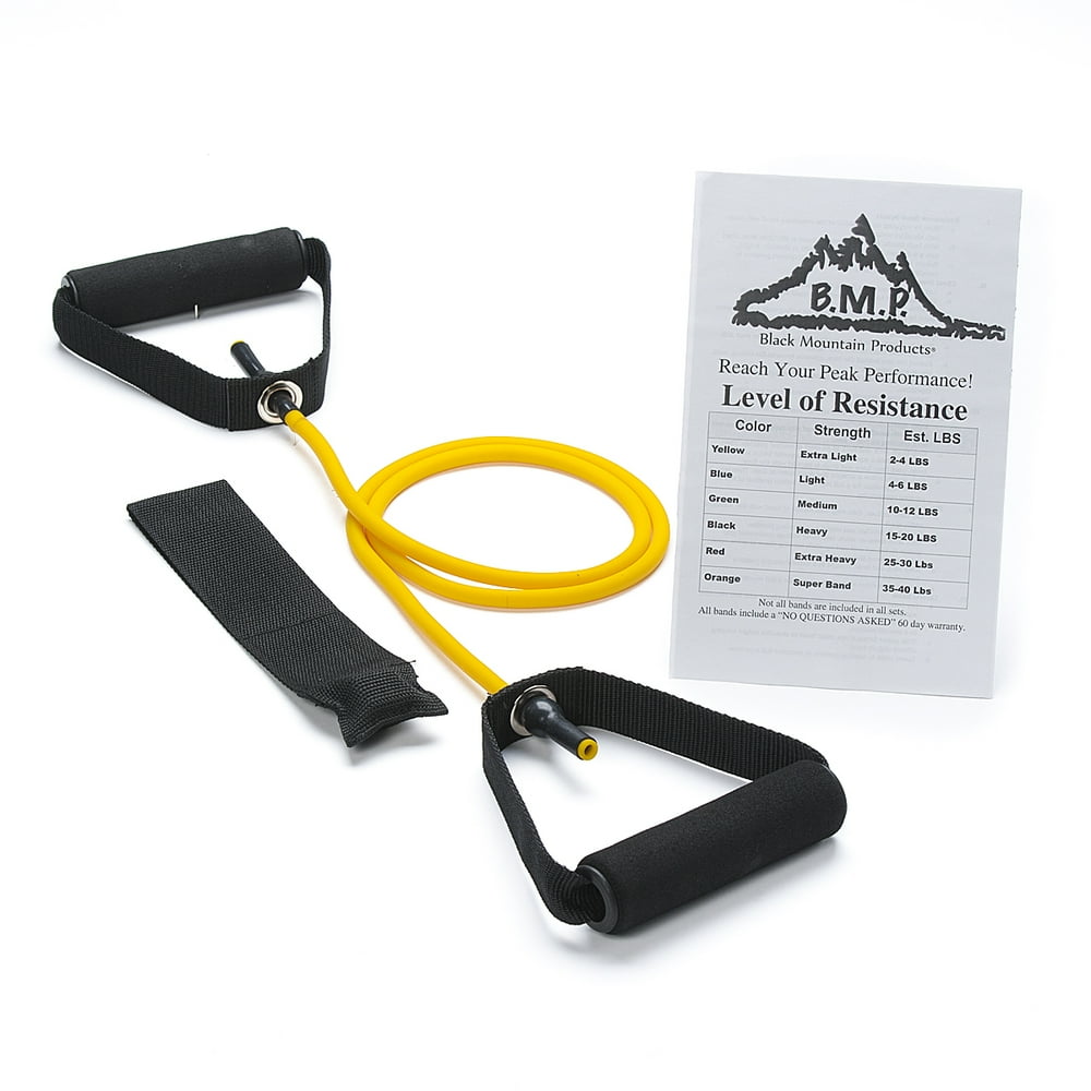 Black Mountain Products Single Resistance Band with Door Anchor and