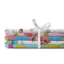 Springs Creative Cotton 21" Disney Princess Multi Explore Your World Assorted Fat Quarter Bundle, 5 Pieces