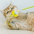 thumbnail image 4 of Cat Wand Toy Retractable: Fake Feather Cat Stick Toy Teaser Toy with 4 Refills, 4 of 6