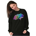 thumbnail image 3 of XOMG POP Bella Musical Rainbow Women Plus Size Sweatshirt Brisco Brands 2X, 3 of 5